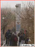 Sputnik monument in Baikonur
