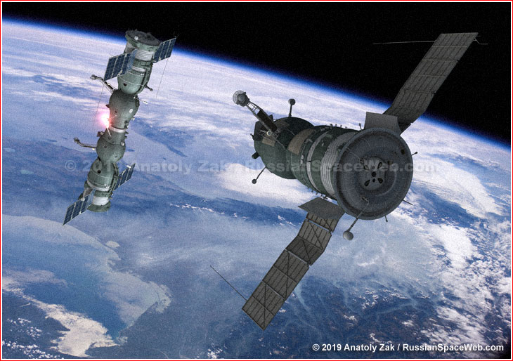 Soyuz spacecraft conduct triple mission