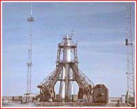 Sputnik-2 on launch pad