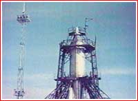 Sputnik-2 on launch pad